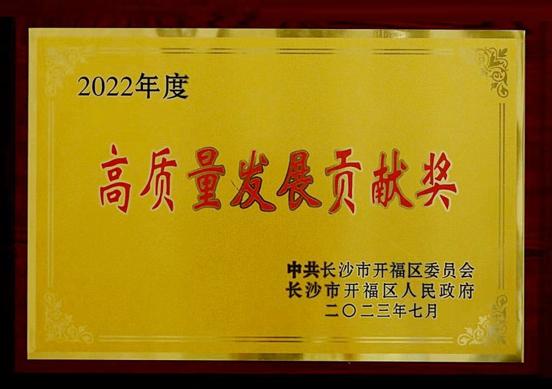 “高质量发展贡献奖”